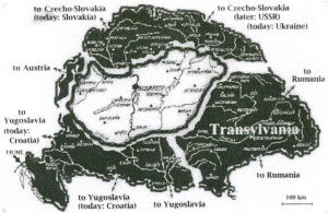 I.Territories ceded to Hungary’s successor states as a result of the Trianon peace treaty. 