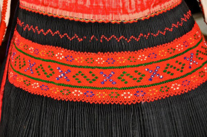 Embroidered Skirt, Kalotaszeg, donated by Némethy-Kesserű Judit, Collection of AHM