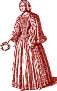 Fig. 16: Noble lady’s wedding dress, 1687.
